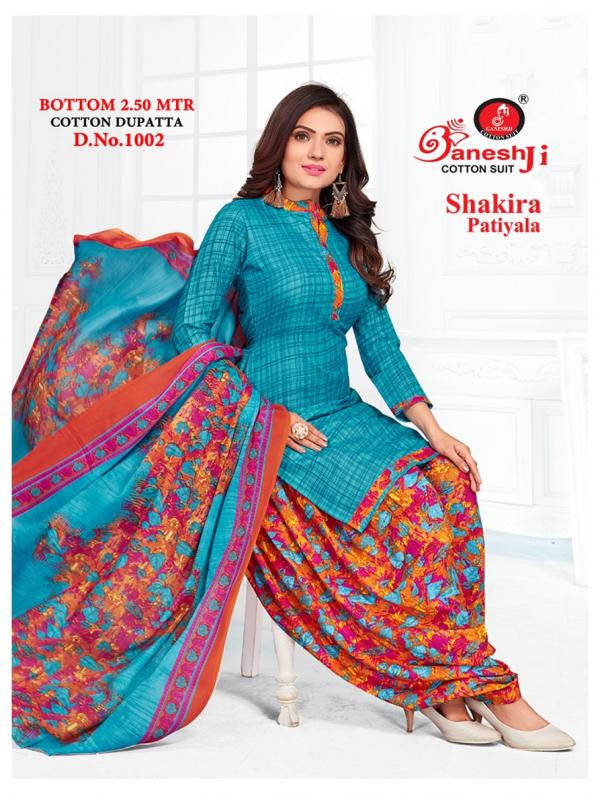 Ganeshji Shakira Vol-1 Indo Cotton Designer Dress Material